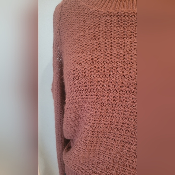 La Hearts Women's Knit Sweater - Dusty Rose - Picture 3 of 4